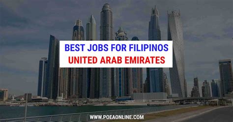 poea dubai hiring|Top 10 Jobs for Filipinos in UAE (Dubai, Abu Dhabi).